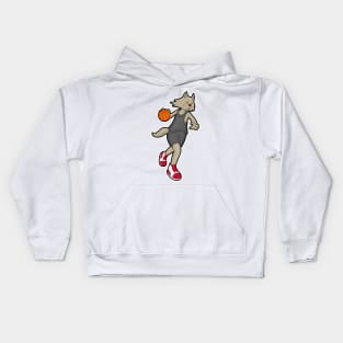 Cat as Basketball player with Basketball Kids Hoodie